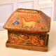 Colourful Wooden Box Engraved with Beautiful Designs